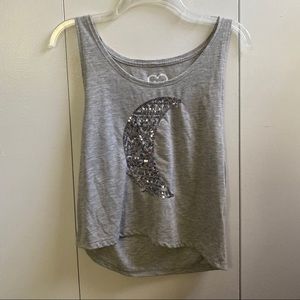 moon muscle tee tank top